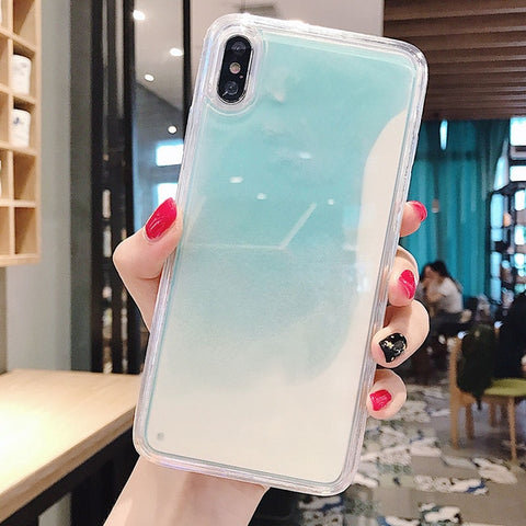 Image of Dynamic Noctilucent Quicksand iPhone Case