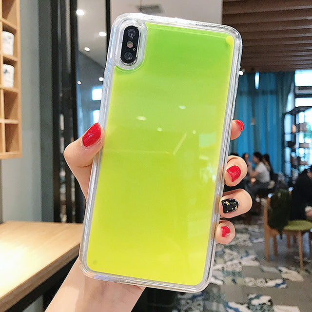 Dynamic Noctilucent Quicksand iPhone Case