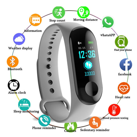 Image of SMART FITNESS WATCH BLUETOOTH BRACELET WRISTBAND