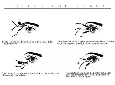 Image of Natural Magnetic False Eyelashes w/ Gift Box