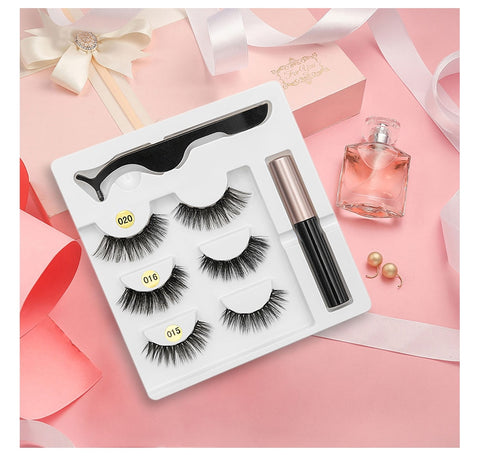 Image of Waterproof Long Lasting Magnetic Eyelash Extension & Tweezer Set