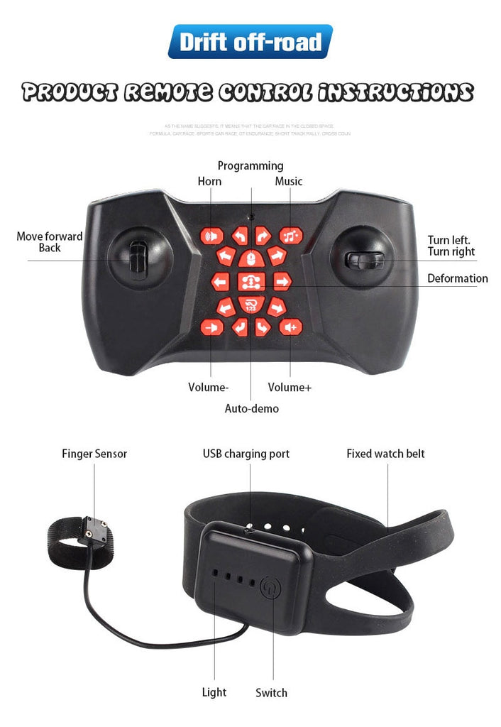 Remote Control Gesture Stunt Car