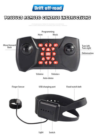 Image of Remote Control Gesture Stunt Car