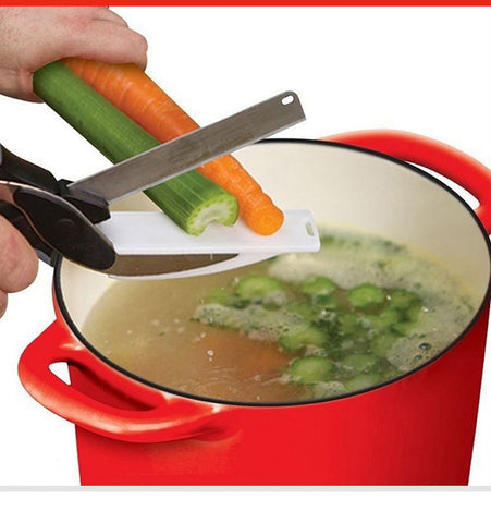 Image of Clever Cutter 2 In 1 Cutting Board And Knife Scissors