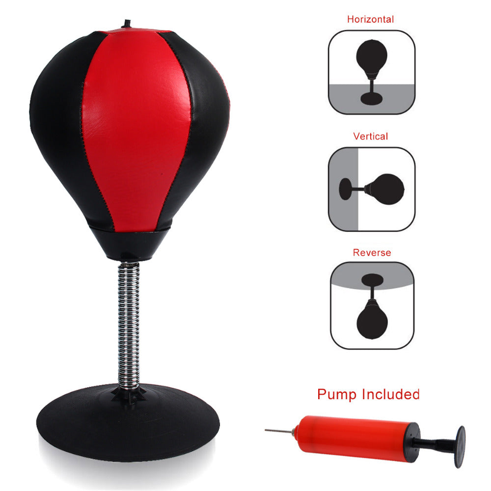 Desktop suction cup punching bag