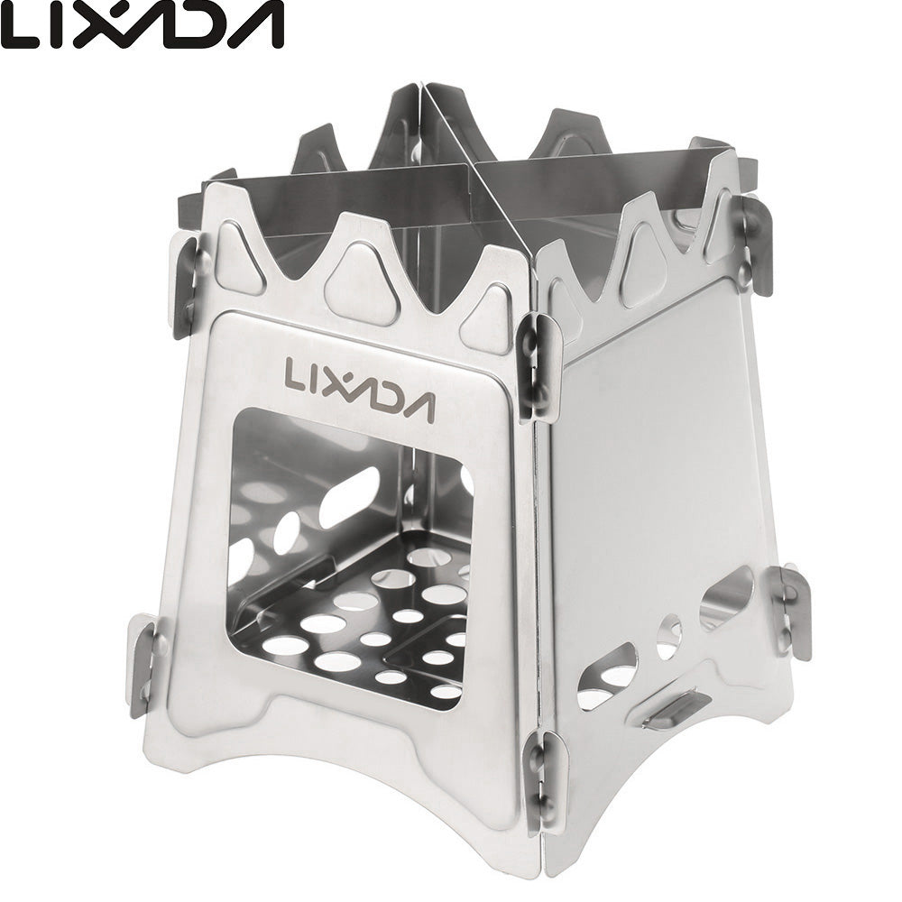 ULTRALIGHT TITANIUM WOOD BURNER CAMPING STOVE