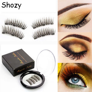 Natural Magnetic False Eyelashes w/ Gift Box