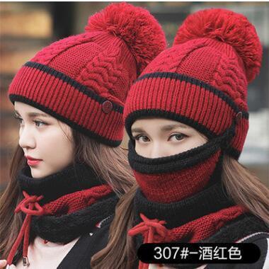 Image of Beanie Hat with Scarf and Mask