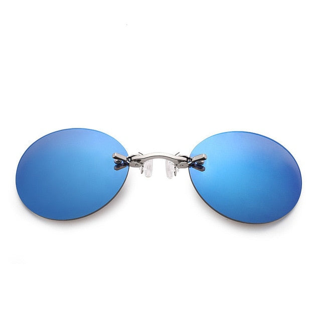 Men's Rimless Clamp Glasses