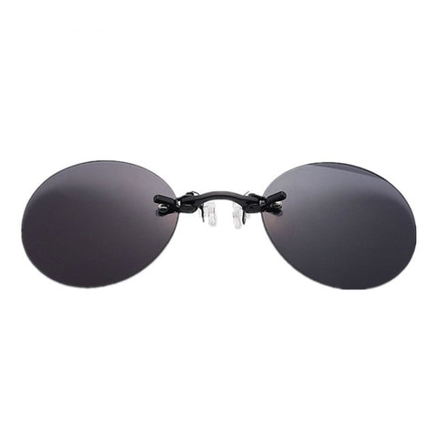 Image of Men's Rimless Clamp Glasses