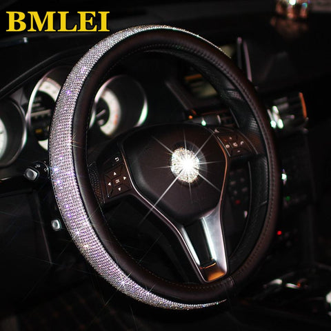 Image of SWAROVSKI CRYSTAL STEERING WHEEL COVER