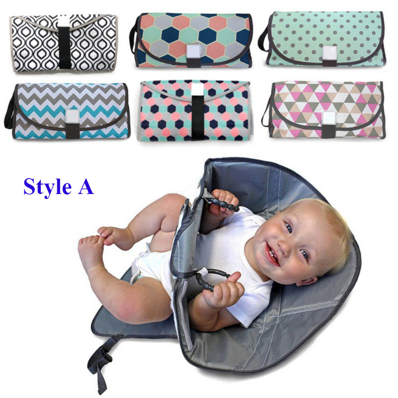 Foldable Changing Pad and Diaper Bag