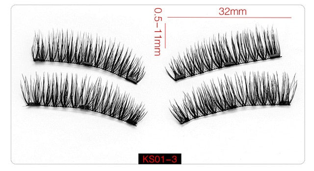 Natural Magnetic False Eyelashes w/ Gift Box