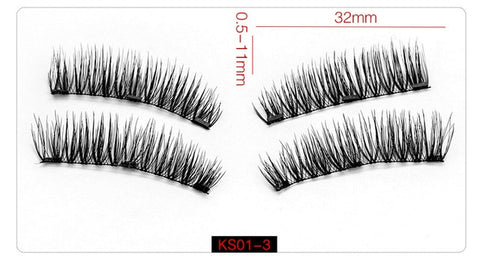 Image of Natural Magnetic False Eyelashes w/ Gift Box