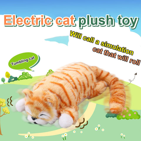 Image of Hilarious and Adorable Electric Laughing and Rolling Cat Toy