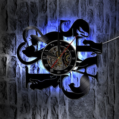 Image of I Love Cats Vinyl LED Wall Clock