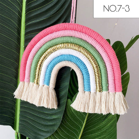 Image of Kids Room Rainbow Hanging Decoration Rainbow Wall Hanging Decor