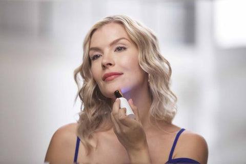 Image of Rose Gold-Plated Epilator for Facial Hair Removal