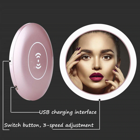 Image of WIRELESS CHARGING LED MAKEUP MIRROR