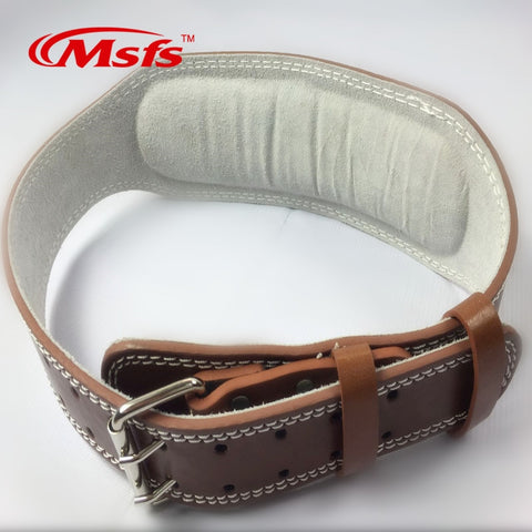 Image of Leather Weightlifting Belt Gym