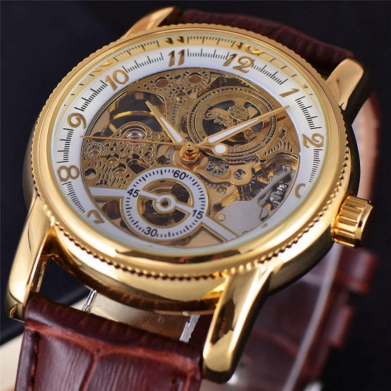 Watch Men Military Sport Skeleton