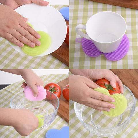 Image of Heat Resistant Silicone Dish Sponge (set of 4)