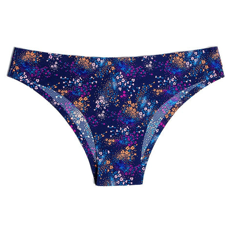 Image of Print Mesh Breathable Seamless Panties Underwear Sexy Thongs