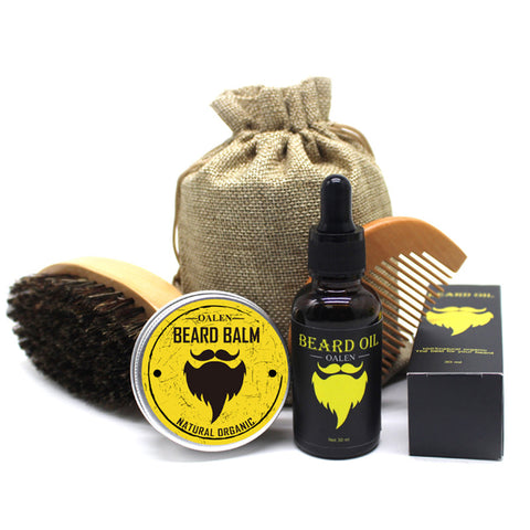 Image of Set of 5 Men Moustache Cream Beard Oil Kit