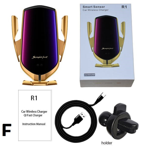 Image of 360 Rotation QI Silicone Pad Wireless Fast Car Charger Wireless Car Phone Holder