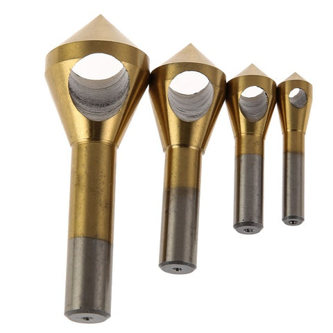 Image of 4pcs/set Countersink Deburring Drill Bit