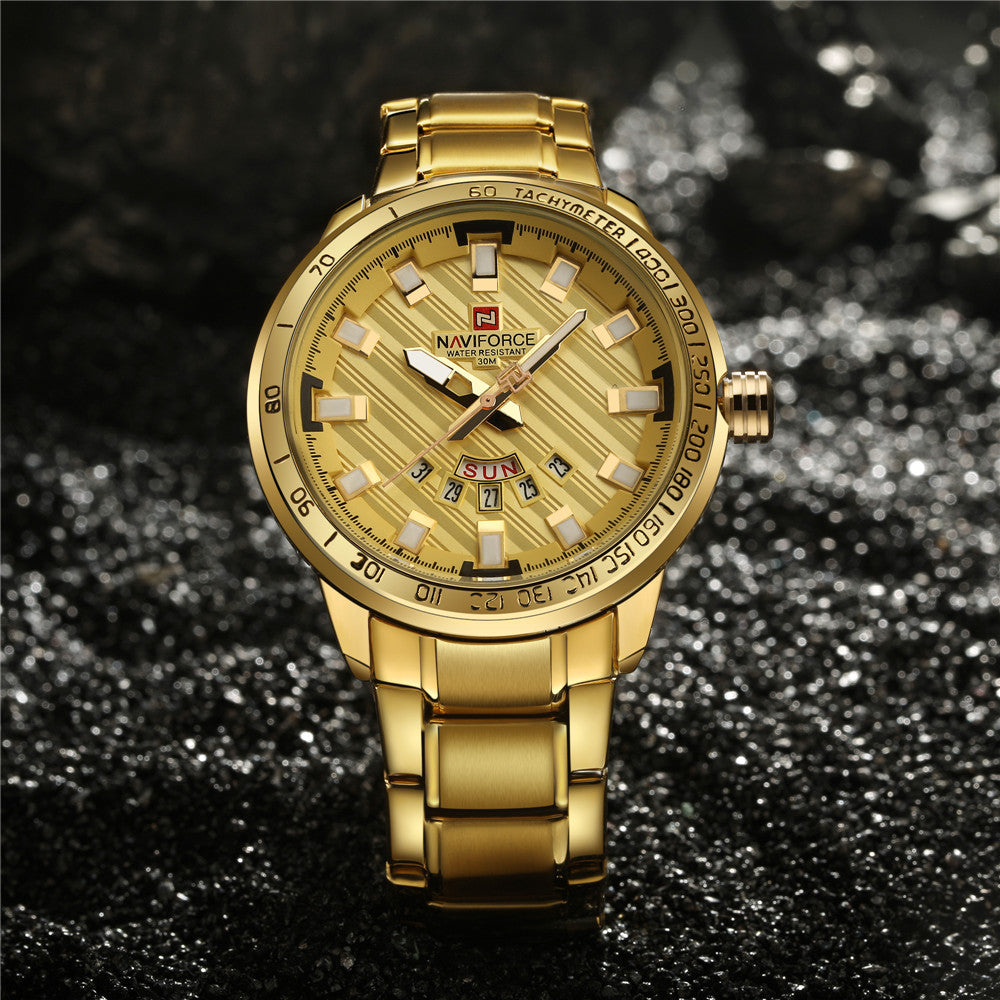 NAVIFORCE®™ LUXURY Golden Watch