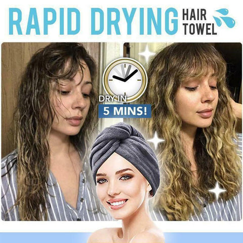 Image of Magic Microfiber Hair Fast Drying Dryer Towel