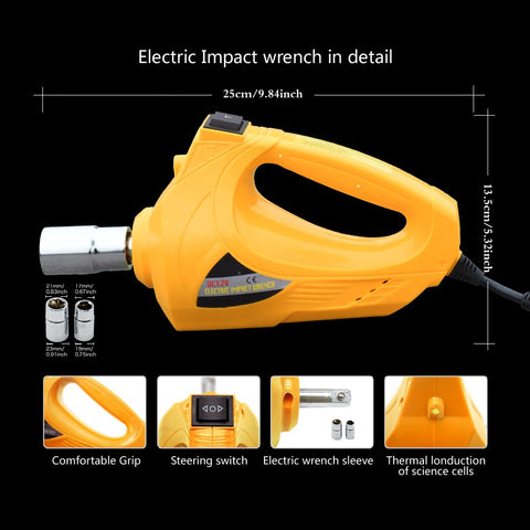 Image of Electric Car Floor Jack 3 Ton All-in-one Automatic 12v Scissor