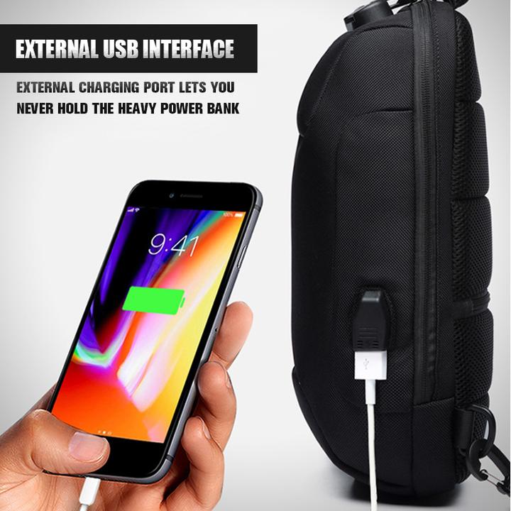 OZUKO 2019 New Multifunction Crossbody Bag for Men Anti-theft Shoulder Messenger Bags Male Waterproof Short Trip Chest Bag Pack