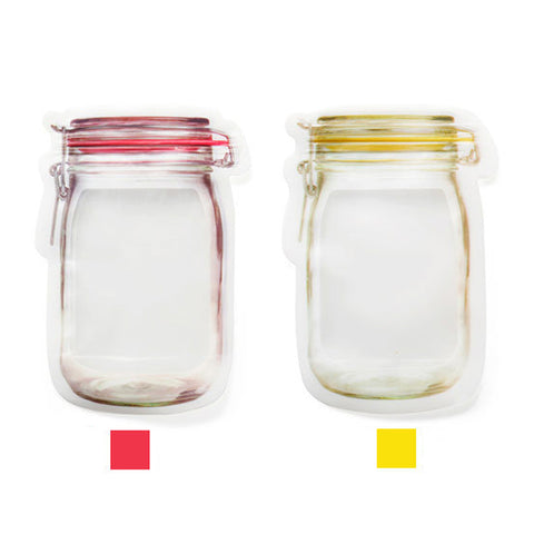 Image of 3pcs Mason Jar Zipper Bags