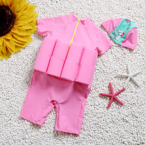 Image of Kids Floating Swimsuit with Zipper Life Vest