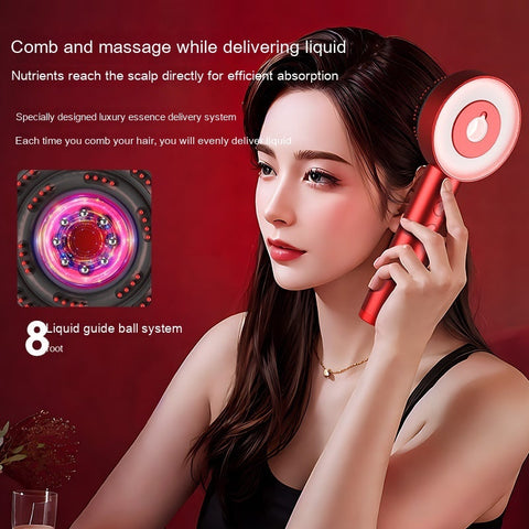 Image of Fluffy Comb Scalp Massager Infrared Hair Care And Beauty