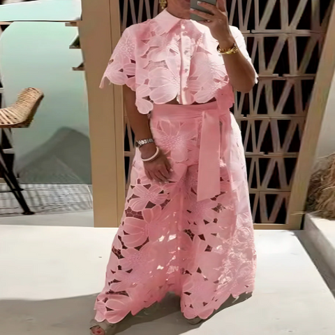 Image of Pluzi Set: Lightweight Lace Pants and Top (Summer 2025)