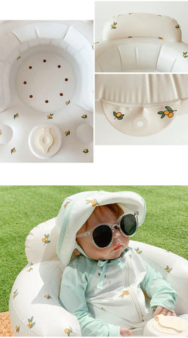 Image of Inflatable Baby Chair for Dining & Bath
