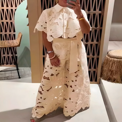 Image of Pluzi Set: Lightweight Lace Pants and Top (Summer 2025)