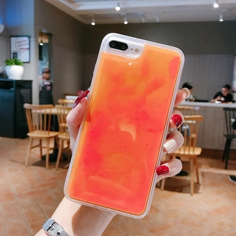 Image of Luminous Neon Sand Case For iPhone