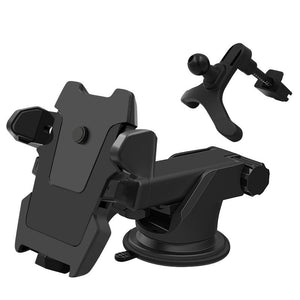 AUTOMATICALLY LOCKING WINDSHIELD PHONE HOLDER