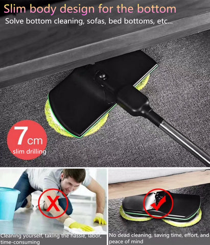Image of WIRELESS ROTARY ELECTRIC MOP (1 SET)