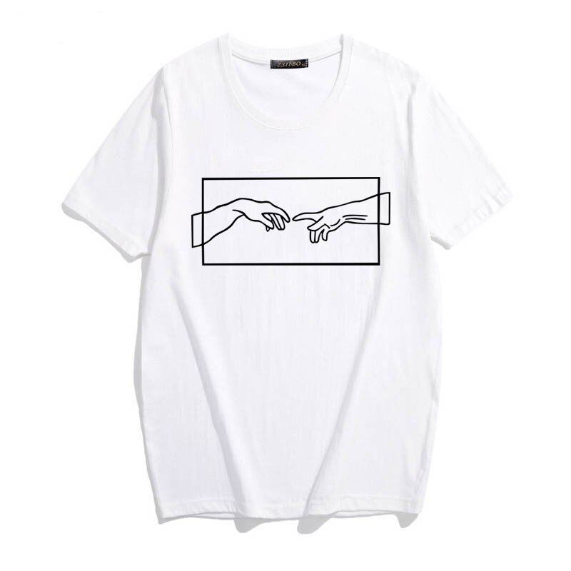 Michelangelo T Shirt Aesthetic Art Harajuku Graphic Tees