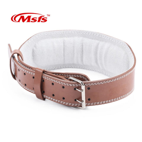 Image of Leather Weightlifting Belt Gym