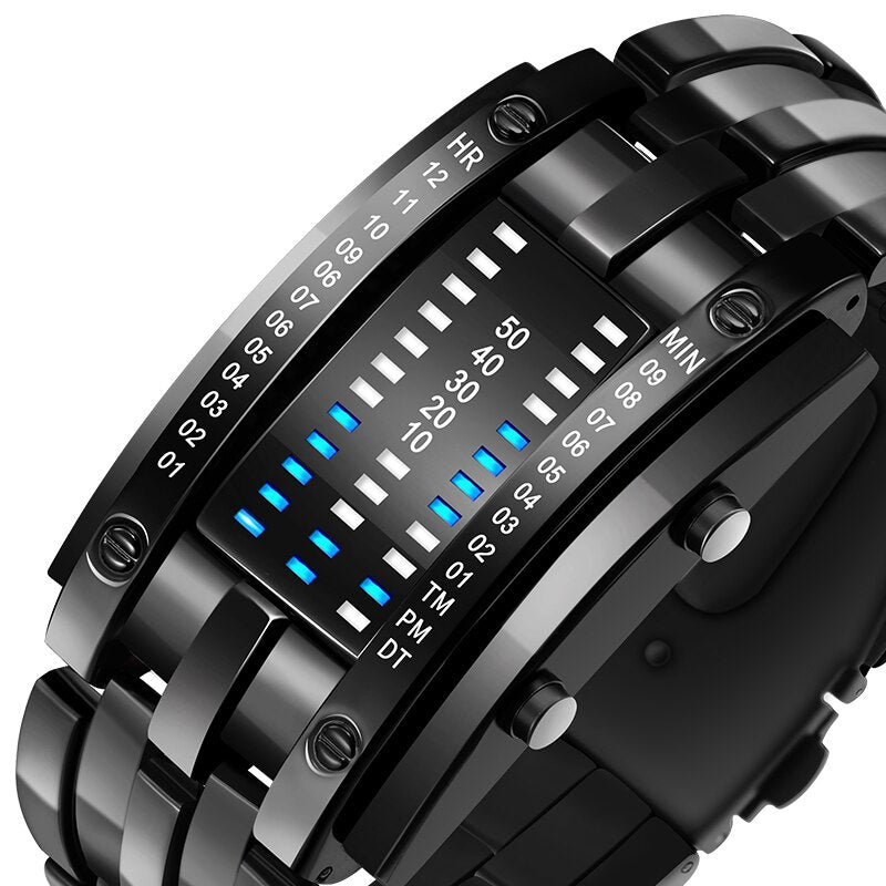 Futuristic Digital Wrist Watch