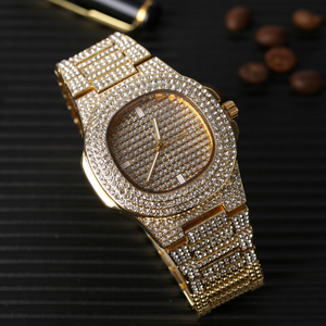 Luxury Hip Hop Diamond Cross Jewelry Combo Set