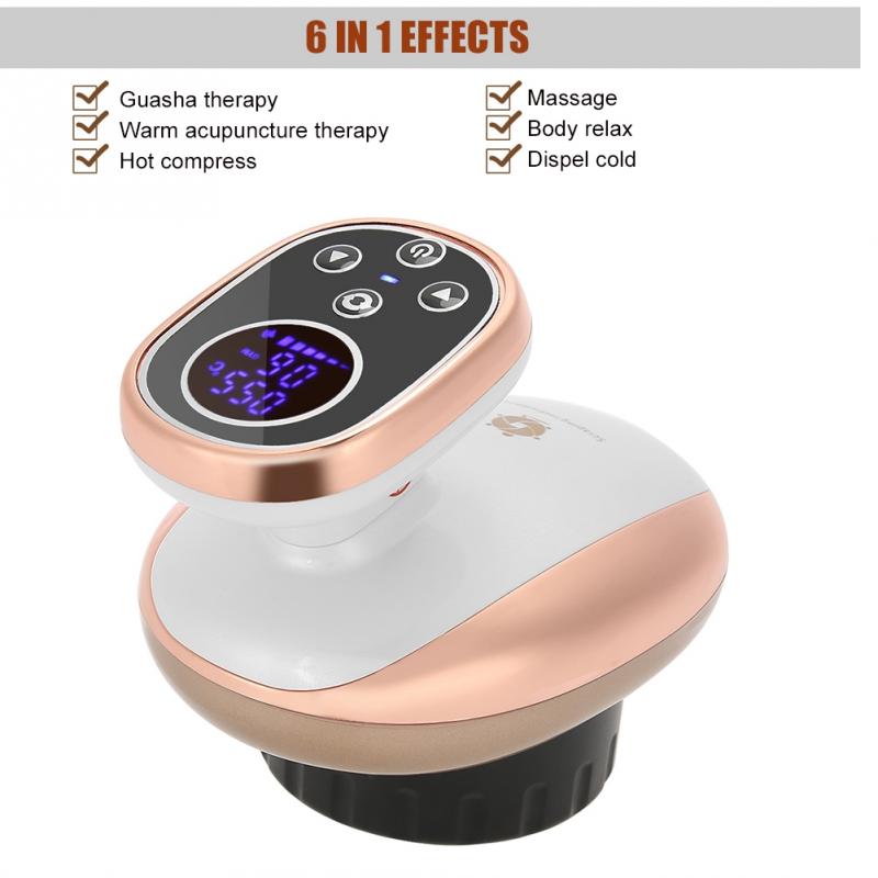 Electric scraping rechargeable massager