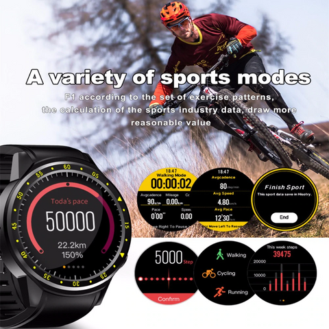 Image of Sports Pedometer GPS Smart Watch with Camera Support