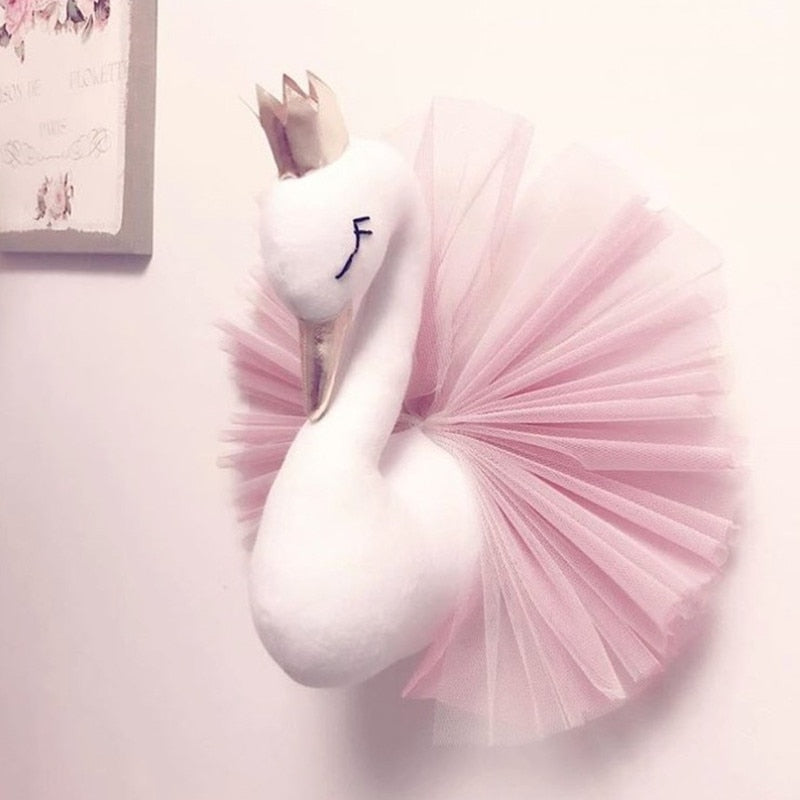 Flamingo Wall Mount Stuffed Toy